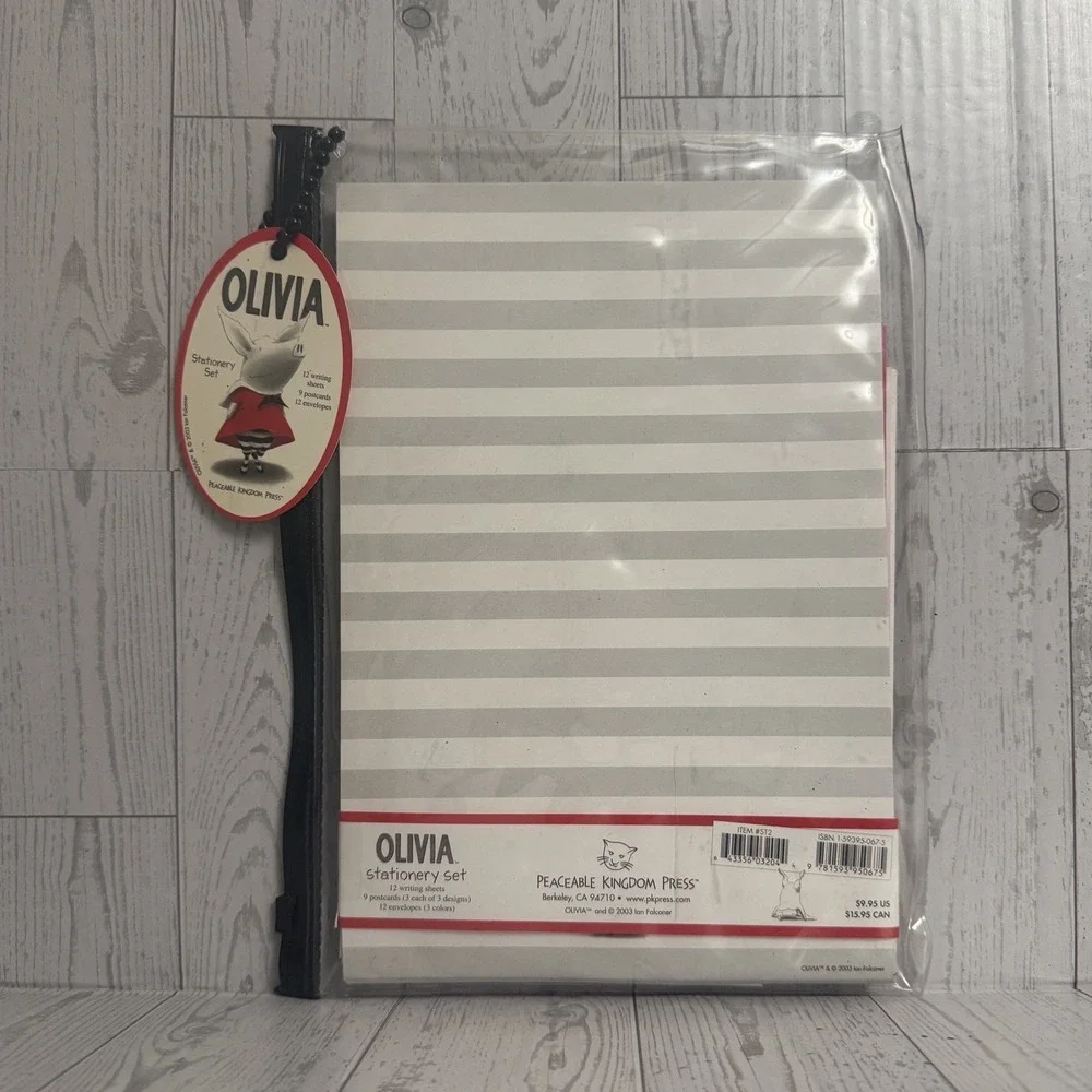 Olivia The Pig Stationary Letter Envelope Postcard Set Book Character Children's